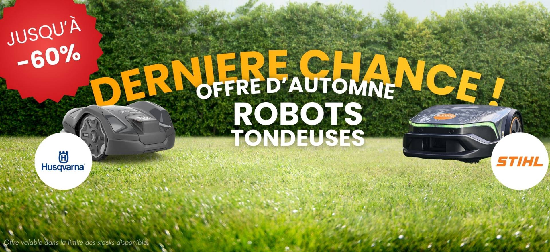 SLIDER SMART SLIDER WEBSITE MAB WP - DERNIERE CHANCE ROBOT TONDEUSE