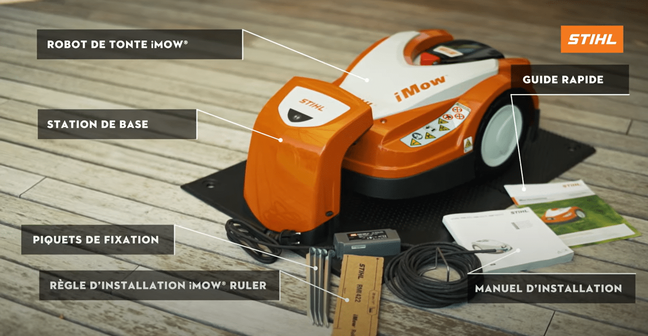 Matériel nécessaire - guide installation robots STIHL - Matériel à Batterie