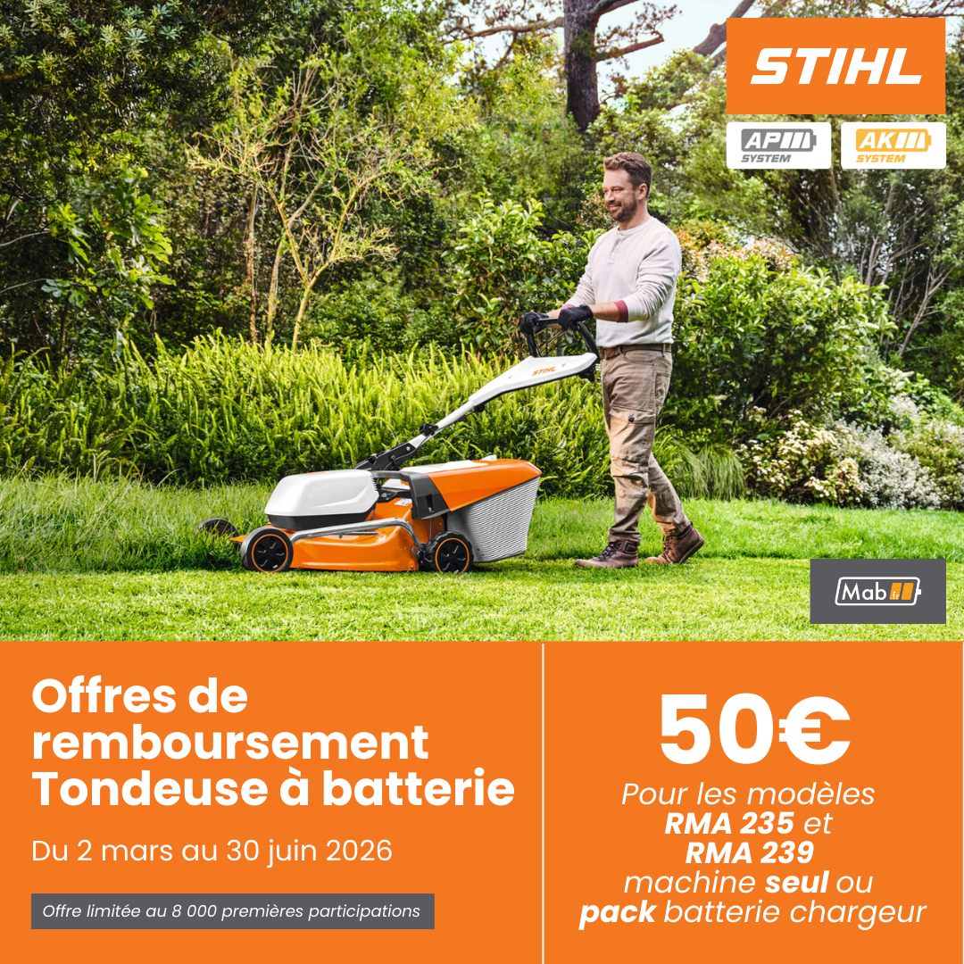odr stihl tondeuse à batterie 50€
