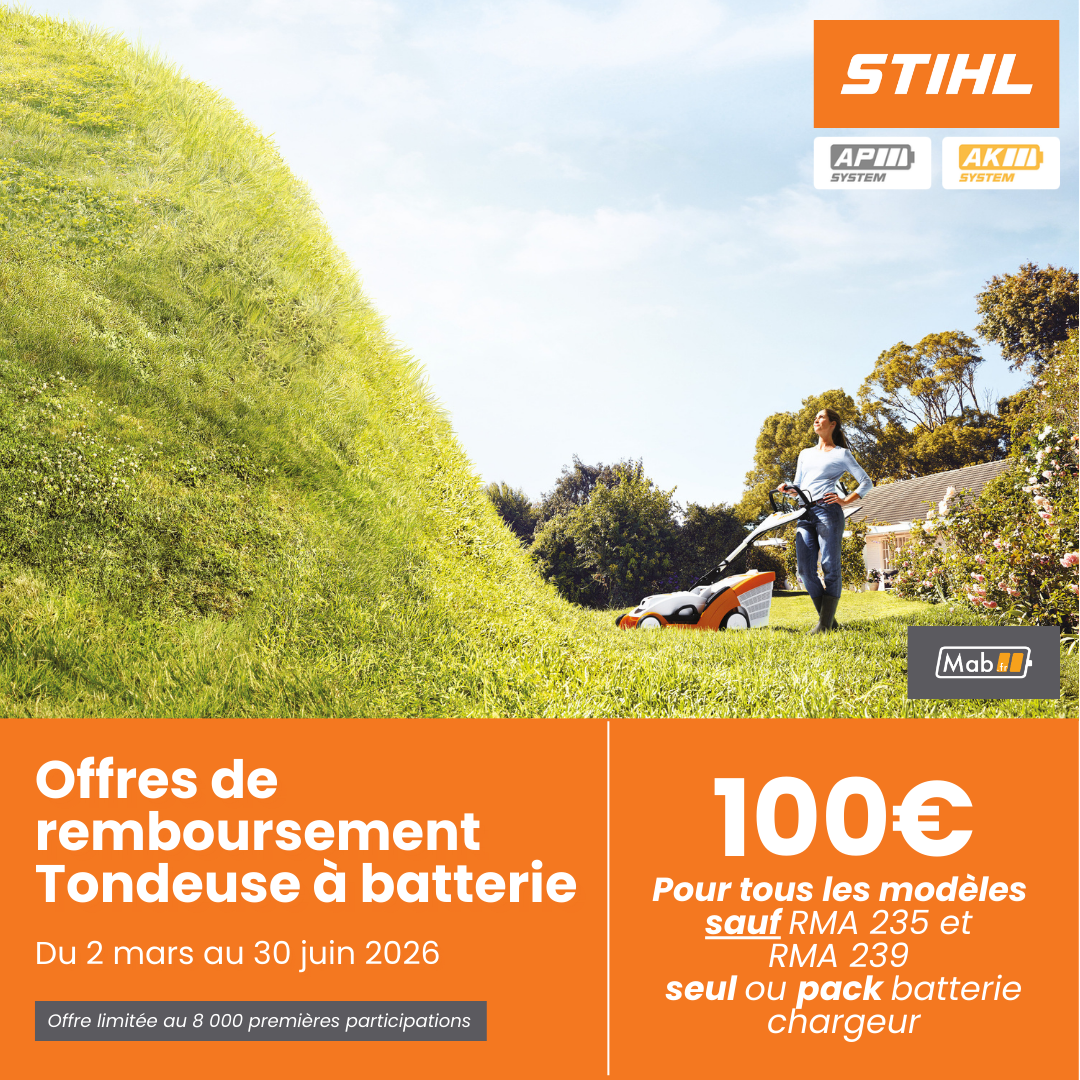 odr stihl tondeuse à batterie 100€