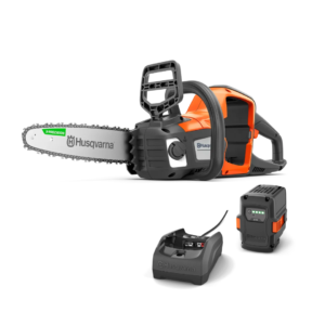 Tronçonneuse à batterie Husqvarna 215i – Pack Batterie avec Chargeur