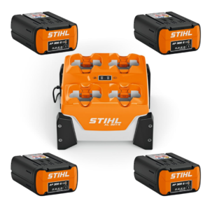 Super Set de démarrage Stihl - 4x Batterie AP 300 S + 1x Chargeur AL 301-4